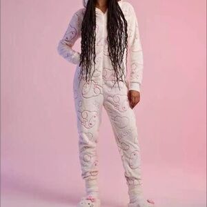 My Melody Sanrio x Forever 21 Cream and Pink Heart Onesie sz S